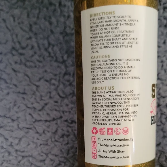 TMA Extra Strength Rosemary & Fenugreek Hair Growth Oil — Gold - Picture 3 of 4